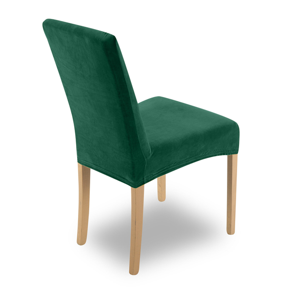 Velvet Chair Cover 35x55x30 Pokr04 Dark Green