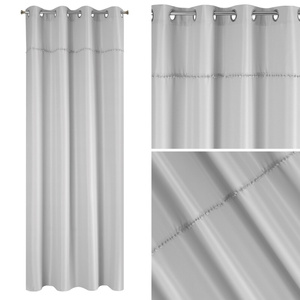 Zasłona Dekoracyjna Defne 135 x 260 Stalowy