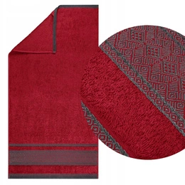 Ręcznik 100 x 150 Bawełna Panama 500g/m2 Czerwony