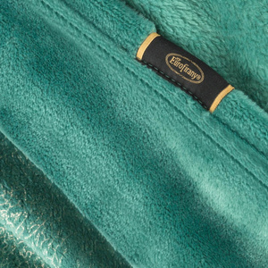 BLANKET 150 X 200 MICROFIBER GINKO2 TURQUOISE