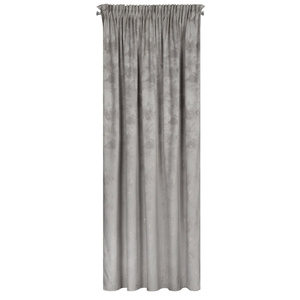 Curtain 140 x 300 Decorative Velvet Nadia Silver+Gold