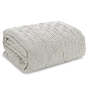 Bedspread 220 x 240 Quilted Len1 Beige