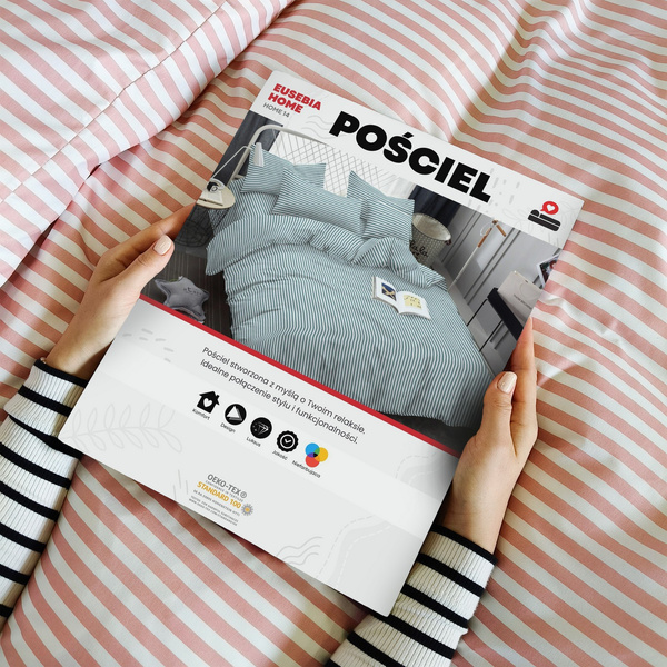 Pościel 160 x 200 3cz Mikrofibra w Pasy Eusebia Home 14