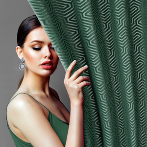 Curtain 140 x 250 Decorative Velvet Inga C.Green