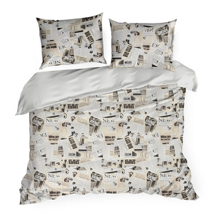 Cotton Bedding Set 220 x 200 3 pcs Sonia 39