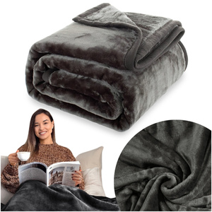 Koc 200 x 220 Akrylowy Jednolity Ciepły Yasemin 05