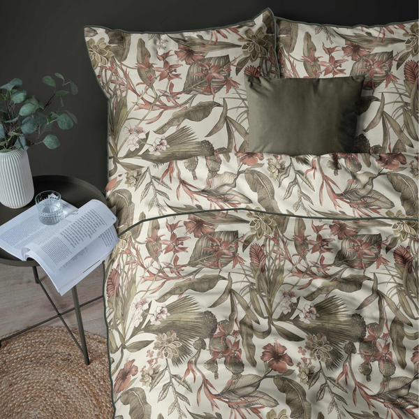 Pościel 160 x 200 3cz Bawełna Perkalowa Lame 5241B