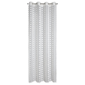 Zasłona 140 x 250 Dekoracyjna Przelotki Elenor Bia