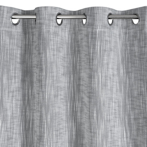 Zasłona 140 x 250 Dekoracyjna Przelotki Anika Stal