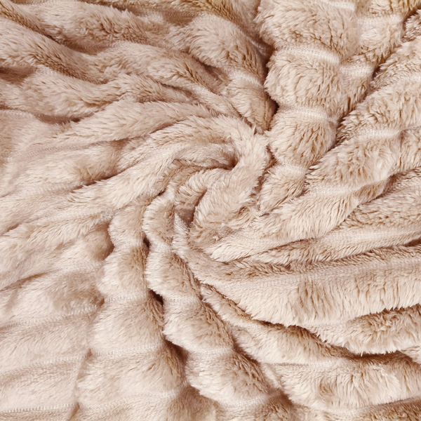 Blanket 200 x 220 Microfiber Stamped Stripes Nuvio 05