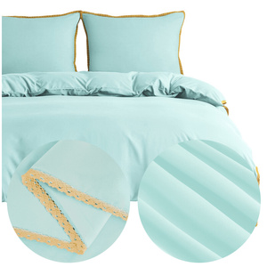 Bedding 200 x 220 3pcs Smooth with Lace Brandon 07