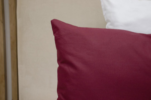 Cotton pillowcase 40 x 60 Solid Ola Maroon Maroon