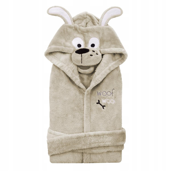 Children's Bathrobe with Hood M 120 Doggie