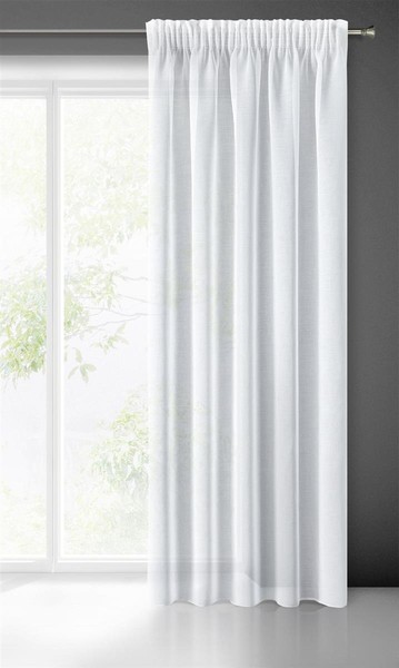 Decorative Curtain Lana on Tape 350 x 150 White