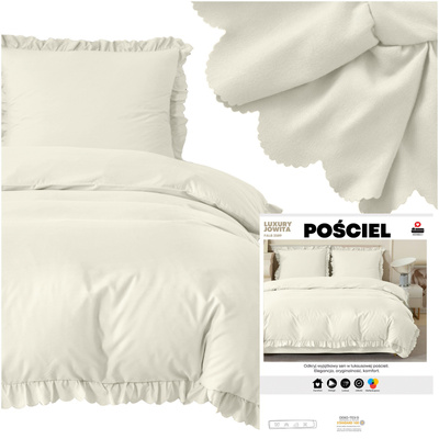 Pościel 220 x 200 3cz z Falbaną Luxury Jowita 04