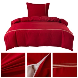 Pościel 140 x 200 2cz Gładka Z Haftem Lumera 07