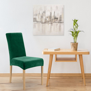 Velvet Chair Cover 35x55x30 Pokr04 Dark Green