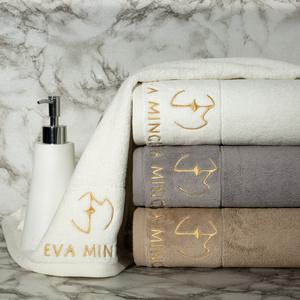 Eva Minge Gaja Bath Towel 50 x 90 Black