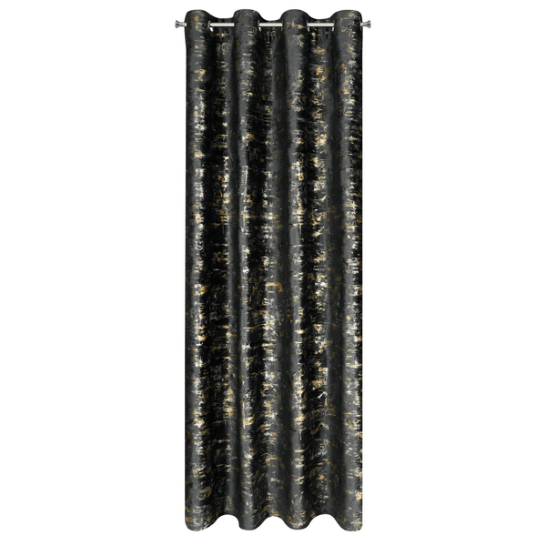 Zasłona 140 x 250 Welwet Przelotki Tami Czarny