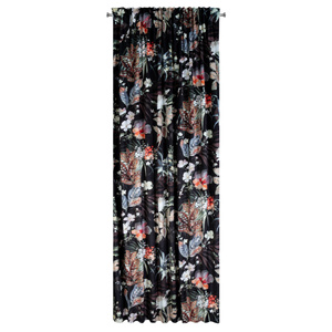 Curtain 140 x 270 Decorative Tape Alani Black+Gray