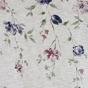 Decorative Curtain D91 Alice 140 x 250 B+Bordo