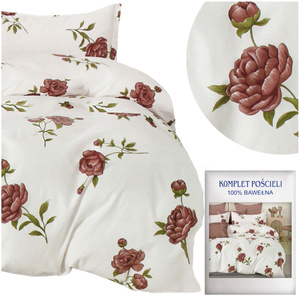 Bedding 160 x 200 3 pcs Cotton Satin no. A1759