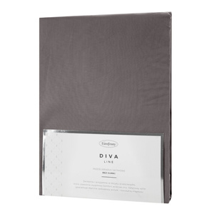 Prześcieradło 160 x 210 Bez Gumki Satyna Dina Stal