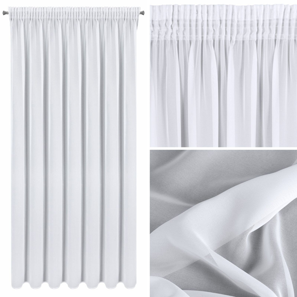 Curtain 350 x 270 Decorative Arleta Tape White
