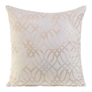 40 x 40 Decorative Velvet Areta Cream pillowcase