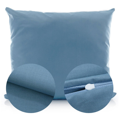 Poszewka Bawełna 50 x 60 Jednolita Ola Niebieski Blue