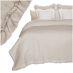 Narzuta 200 x 220 Pikowana Z Falbaną Celia 03