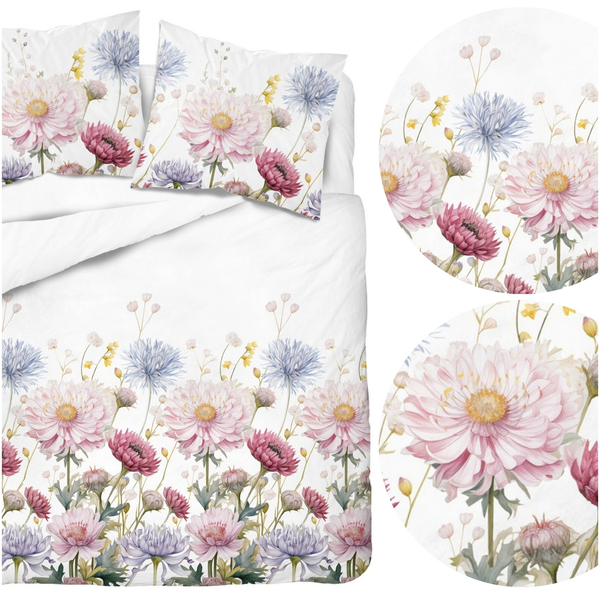 Pościel 220 x 200 3cz Asti Satynowa Bawełna 5482A