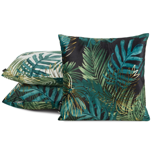 Davos Velvet Pillowcase 40 x 40 Black