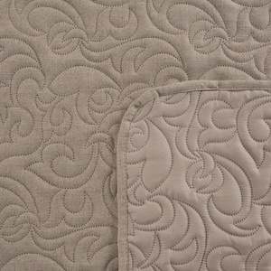 Quilted Decorative Bedspread 220 x 240 Len4 Beige