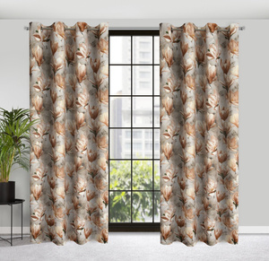 Zasłona 140 x 250 Dekoracyjna Przelotki Lari C.Beż