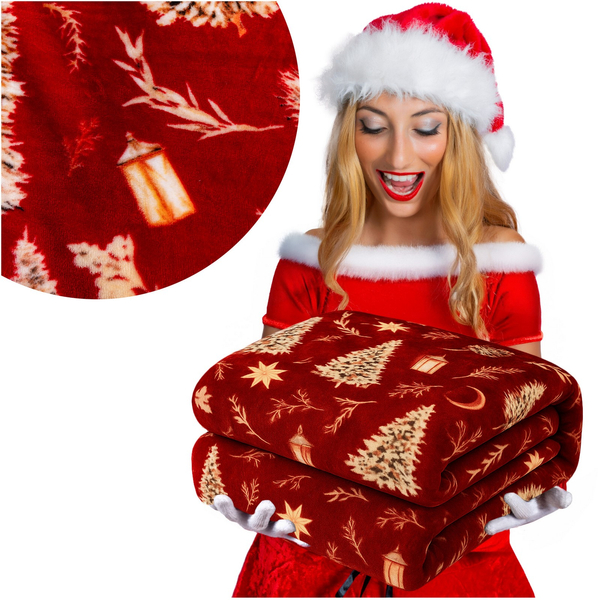 Koc 200 x 220 Mikrofibra Świąteczna Donato 14