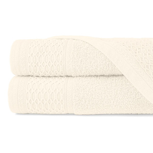 Set of 2 Towels Cotton Solano Ecru