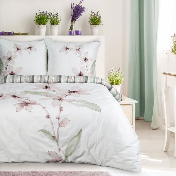 Pościel 220 x 200 3cz Premium Makosatyna Bianca