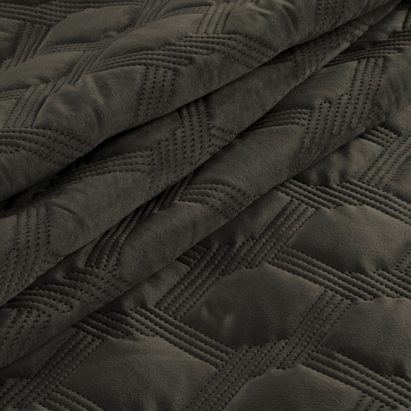 Narzuta 220 x 240 Pikowana Welurowa Sofia5 Stal