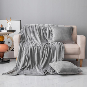 Blanket 200 x 220 Microfiber Solo Grey