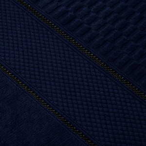 Towel 70 x 140 Peru cotton 500g/m2 velour navy blue