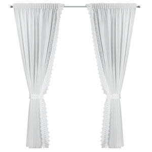 Zasłona 140 x 270 Dekoracyjna Gotowa KAJA 2szt Bia