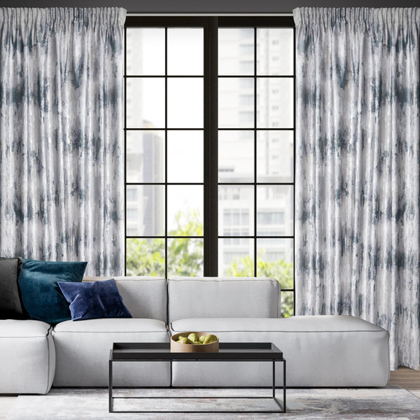 Zasłona 140 x 270 Dekoracyjna Velvet Tina Srebrny