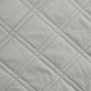 Quilted Velvet Bedspread 170 x 210 Luiz8 Silver