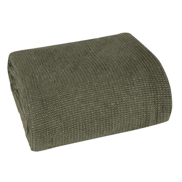 Blanket 180 x 220 Design Cotton-Acrylic Amber Olive Blanket