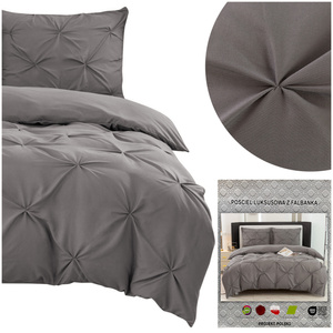 Bedding set 200 x 220 3 pcs Decorative Pleated Pia 03