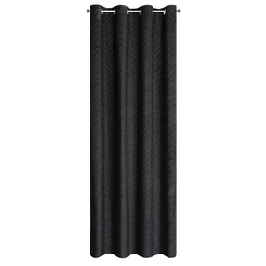 Curtain 140 x 250 Decorative Velvet Isla Black