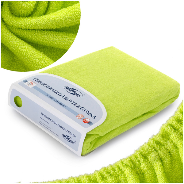 Prześcieradło Frotte z Gumką 052_D Limonka 180x200