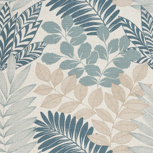 Curtain 140 x 270 Decorative Lenny Natur+Blue