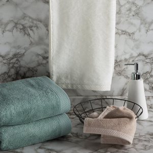 Towel 50 x 90 Bath Frotte Harmony 02 Silver